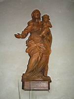 Chatillon-sur-Chalaronne, Eglise, Statue de la Vierge a l'enfant Jesus (2)